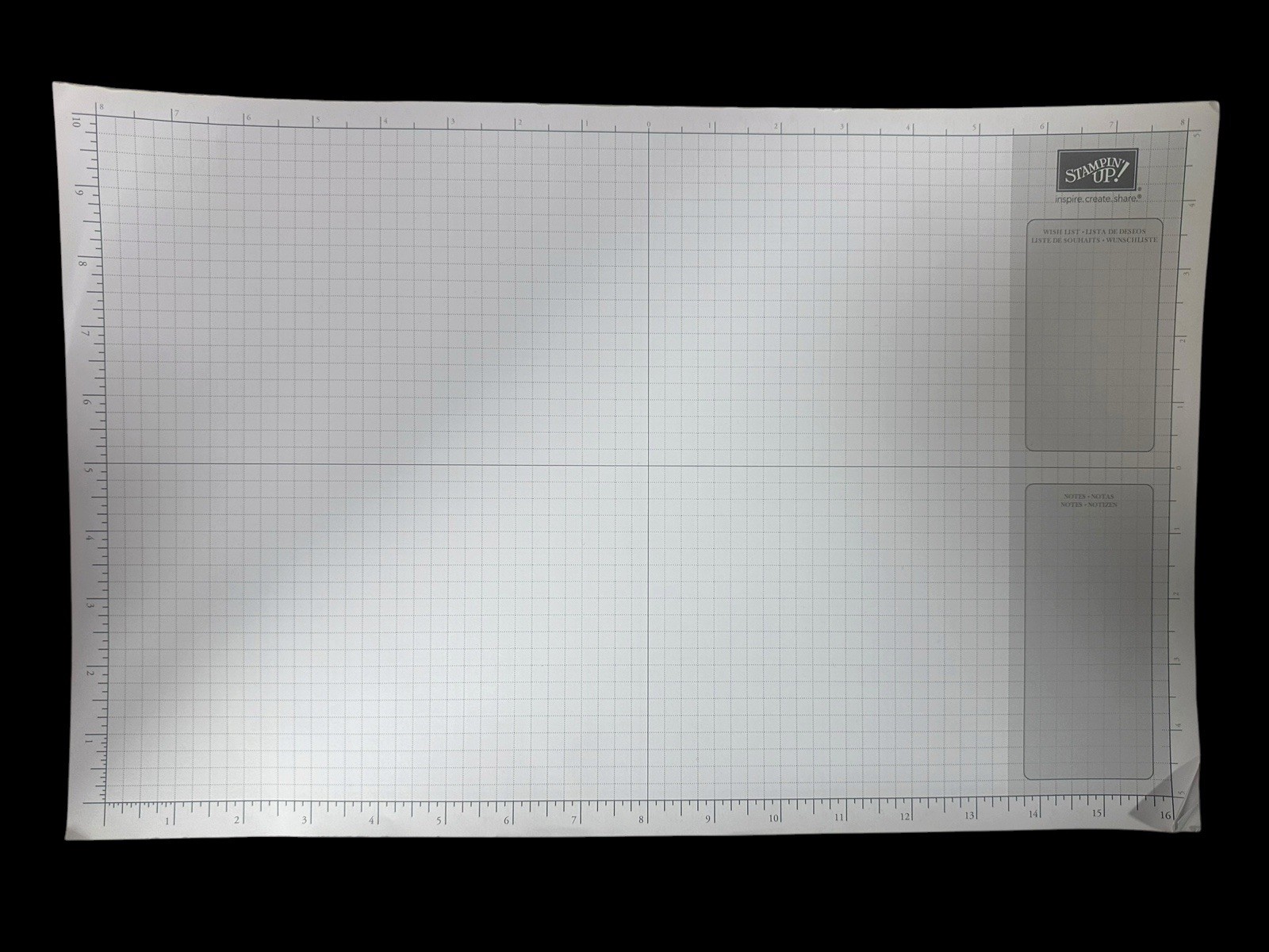 Stampin Up Quad Grid Paper Pad PAPER 17x11” 95 sheets Double Sided As Is