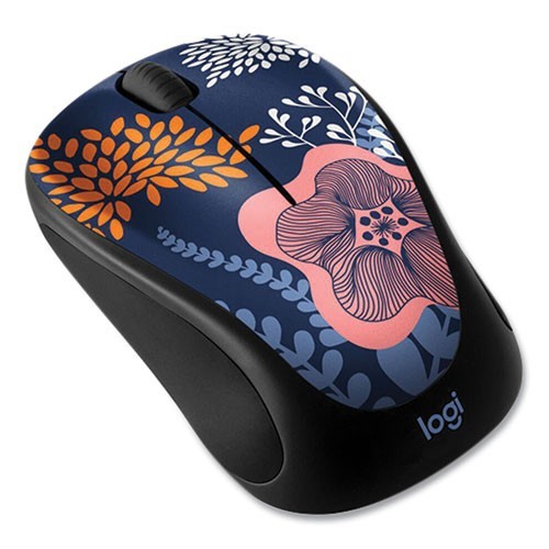 2 Pack - Logitech M317c Design Collection Wireless Mouse - Forest Floral