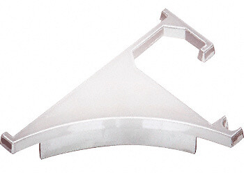 CRL END38BA Brite Anodized End Cap for 3/8" Aluminum Shelving Extrusion