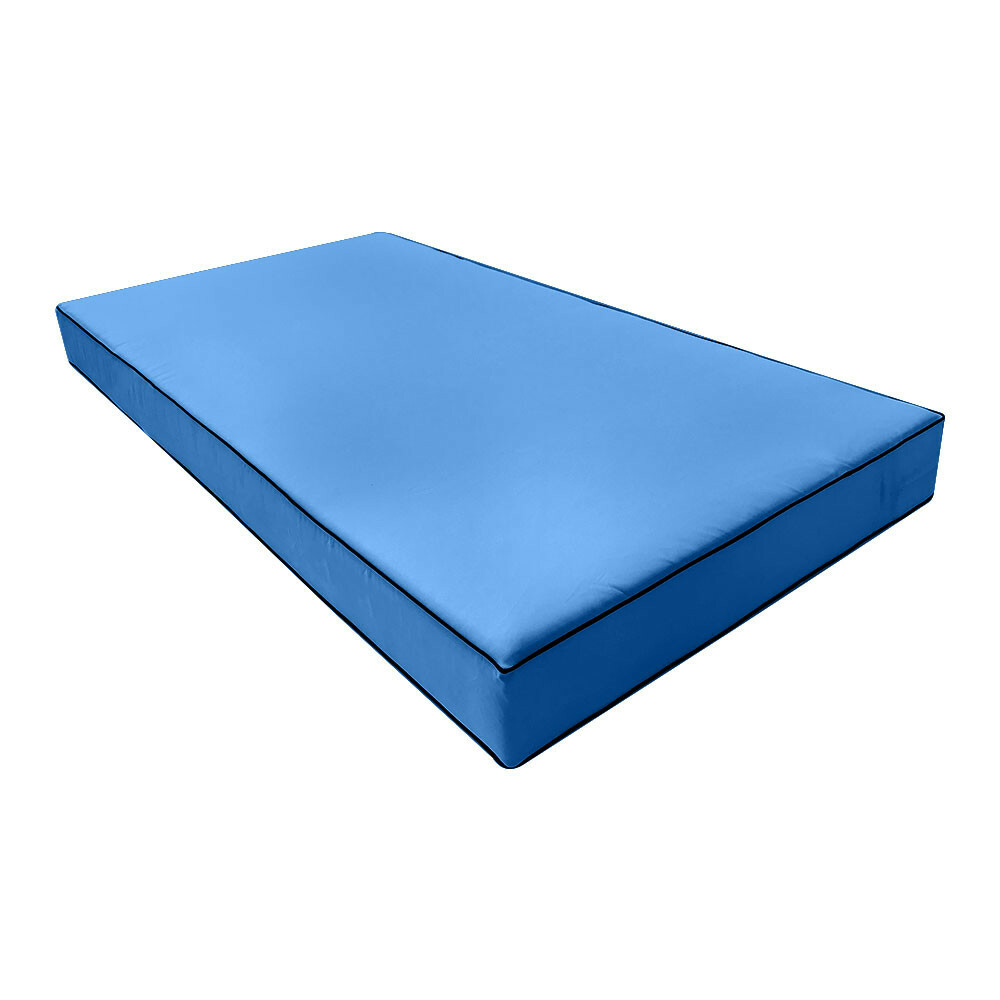 |SLIPCOVER ONLY|S5 Daybed Mattress Bolster Covers Contrast Pipe Trim Twin AD102