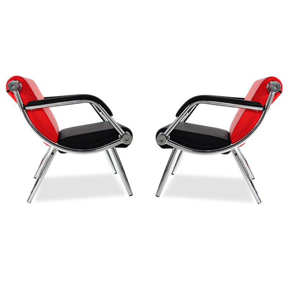 2 Sets of Waiting Room Chair Reception Seat Bench PU Leather Waiting Chair Sofa