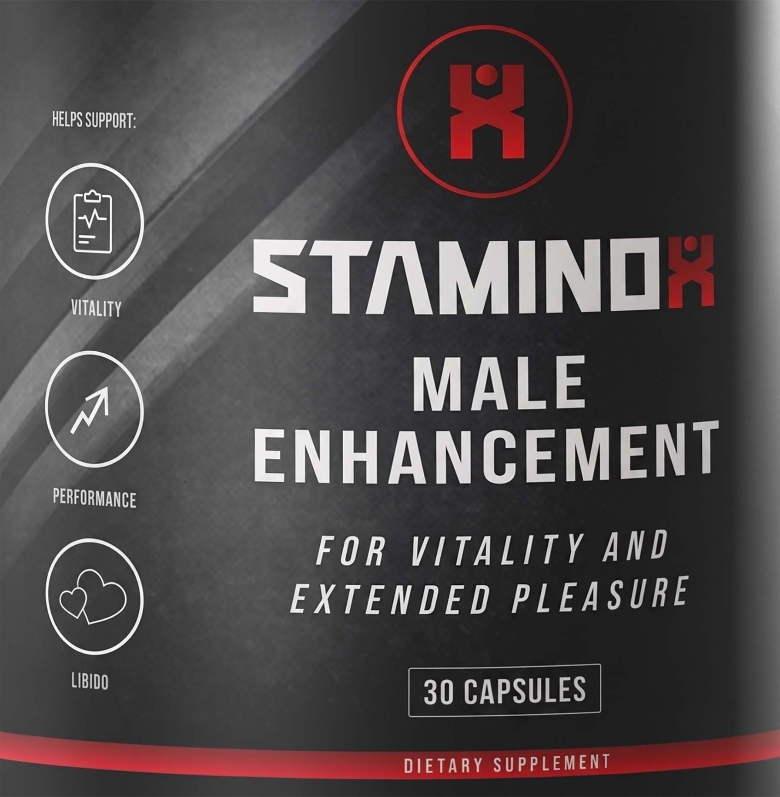 StaminoX Mens Health Support Dietary Supplement Genuine Stamino X 30 Capsules