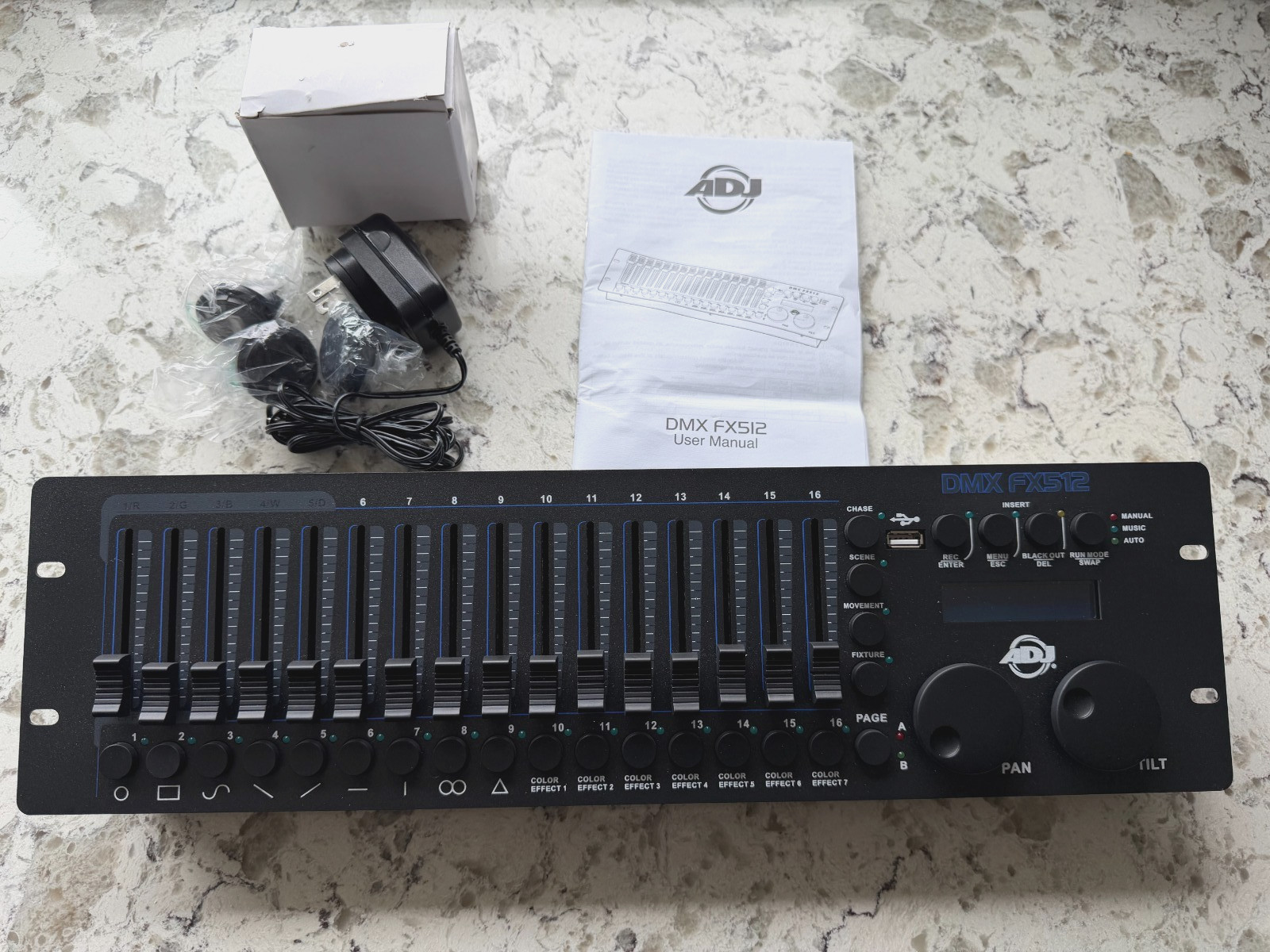 American DJ ADJ DMX FX512 19" 512 channels DMX Lighting Controller Console
