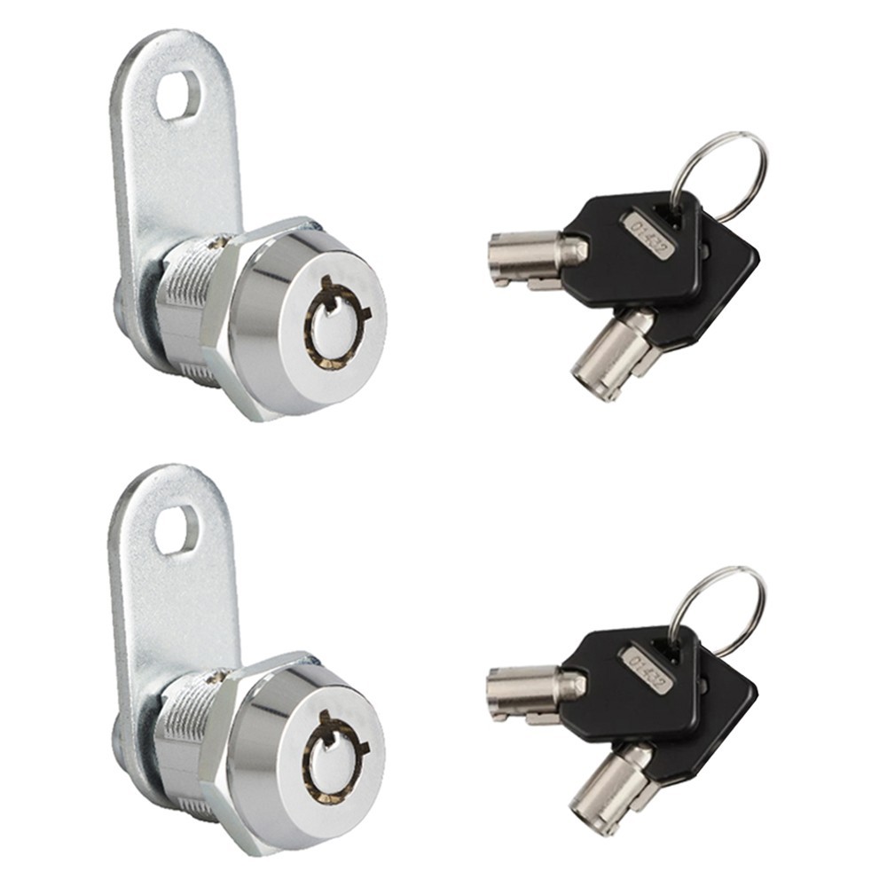 2 Tubular Cam Lock 5/8" Camper Drawer Toolbox Cabinet Removable Keyed Alike