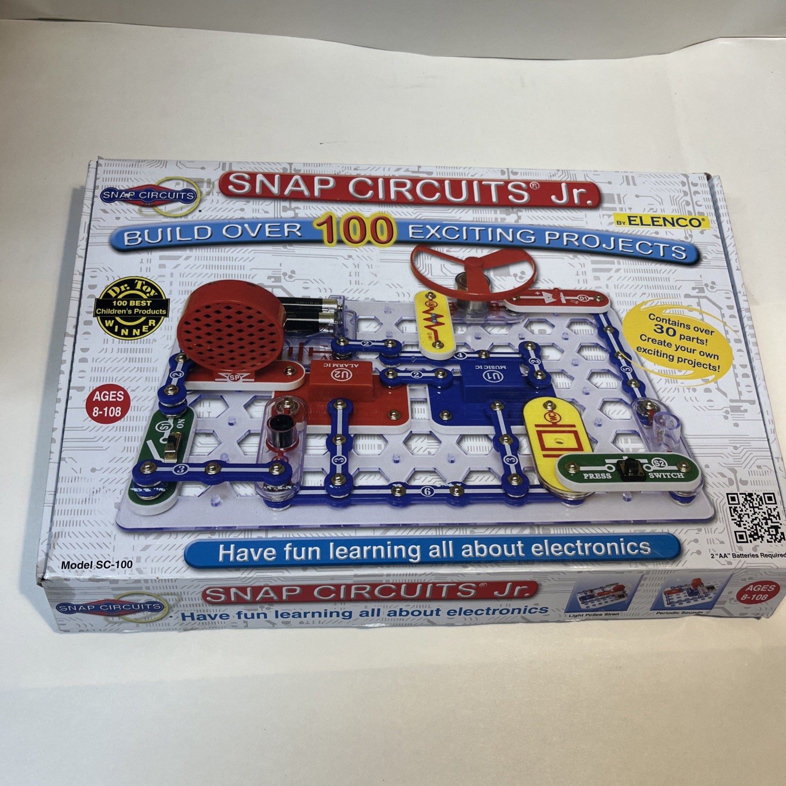 Elenco Snap Circuits Jr. SC-100 Electronics Educational Toy Kit