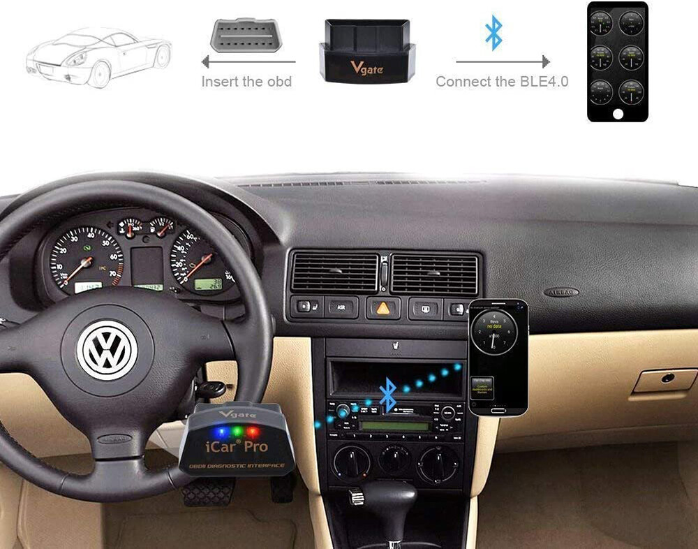 Vgate iCar Pro Wi-Fi OBD2 Scanner Scan Tools Diagnostic Code Reader Fault Check