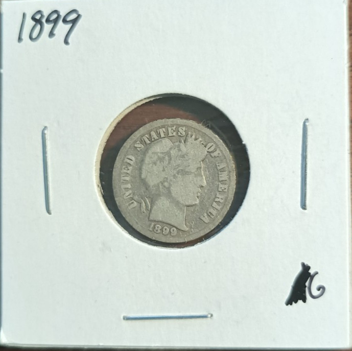 Barber Dime - 1899-P - Good