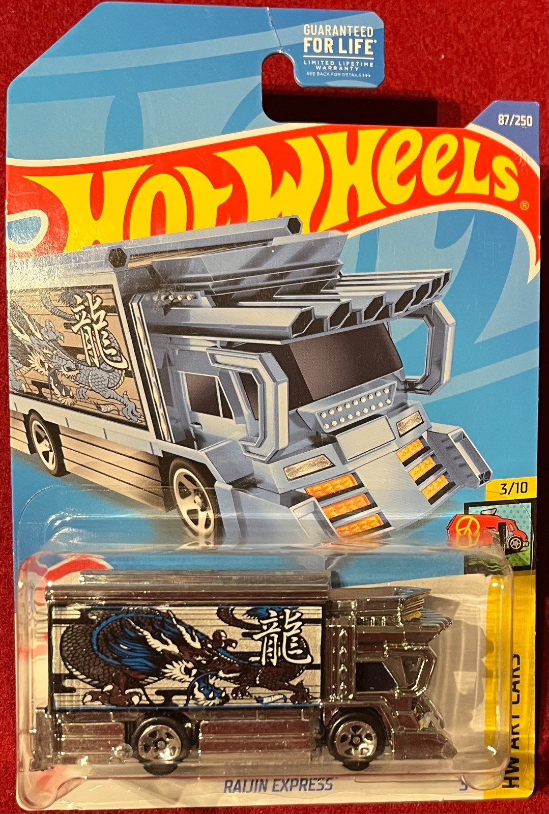 HOT WHEELS HW ART CARS RAIJIN EXPRESS CHROME 87/250 3/10. SEE COMBINED OFFERS!