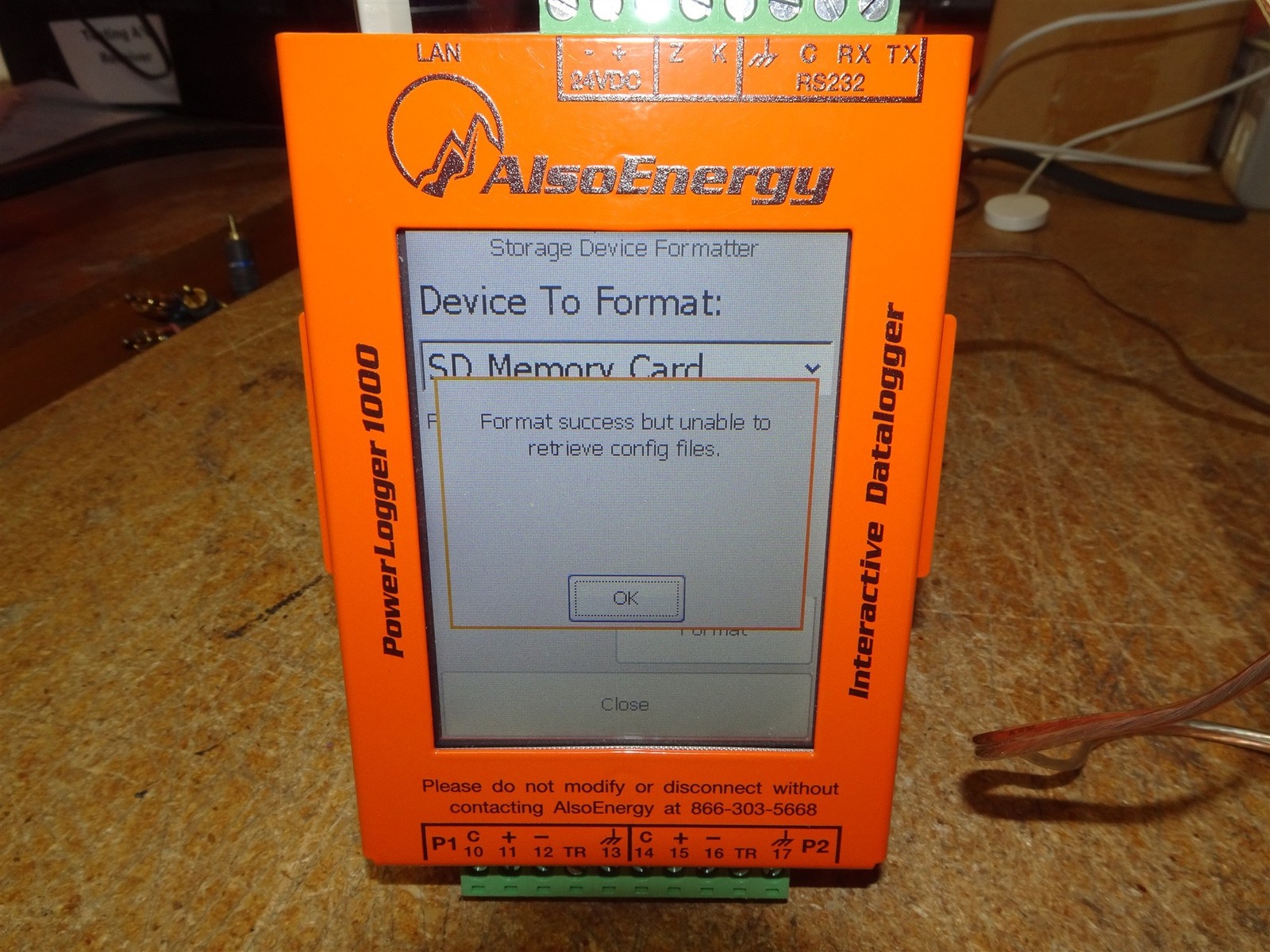 Power Tested AlsoEnergy PowerLogger 1000 MK-DL Interactive Datalogger See DESC