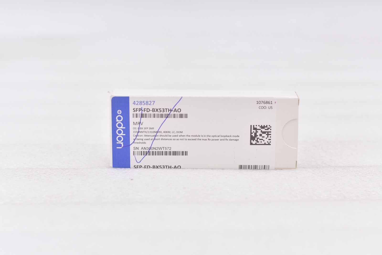 AddOn MRV OC-3-BX SFP Transceiver, TAA SFP-FD-BX53TH-AO