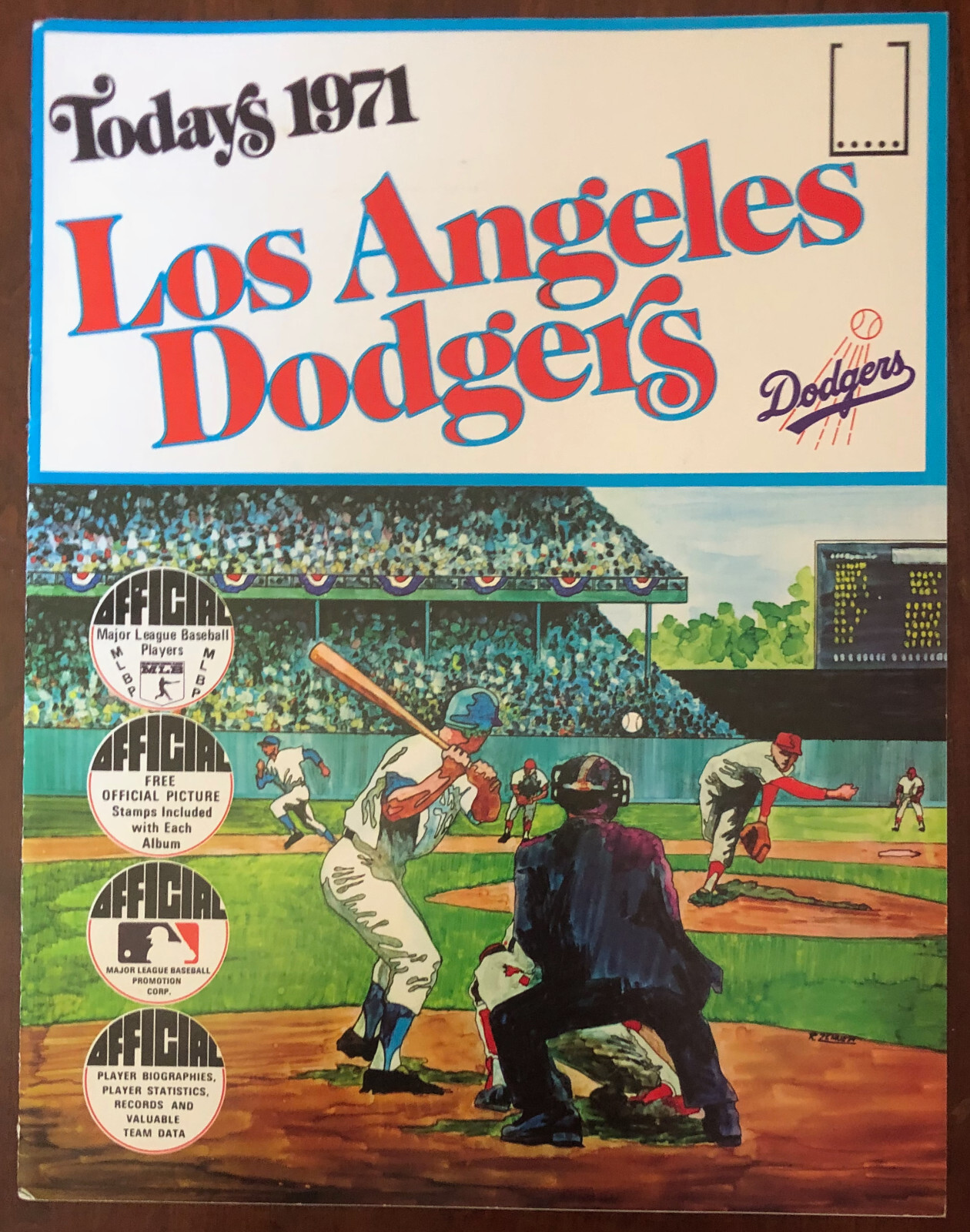 1971 Dell Today's  Stamps Los Angeles Dodgers Don Sutton , Rich Allen, Garvey