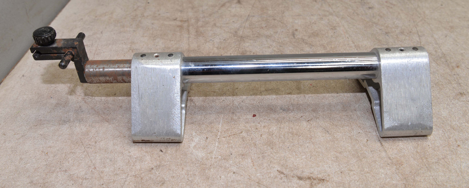 Vintage fly tying precision work holder aluminum base adjustable vise tool