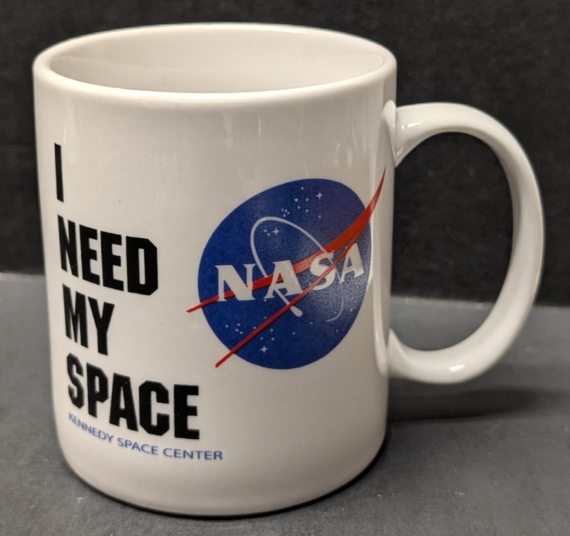 NASA I Need My Space Ceramic Mug Kennedy Space Center Souvenir