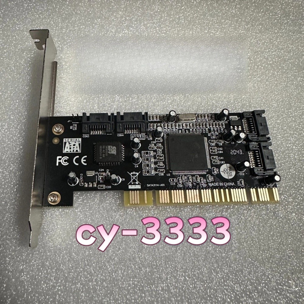 1PC PCI to 4 ports SATA Serial ATA RAID Sil3114 Sil3114 Converter Controller I/O