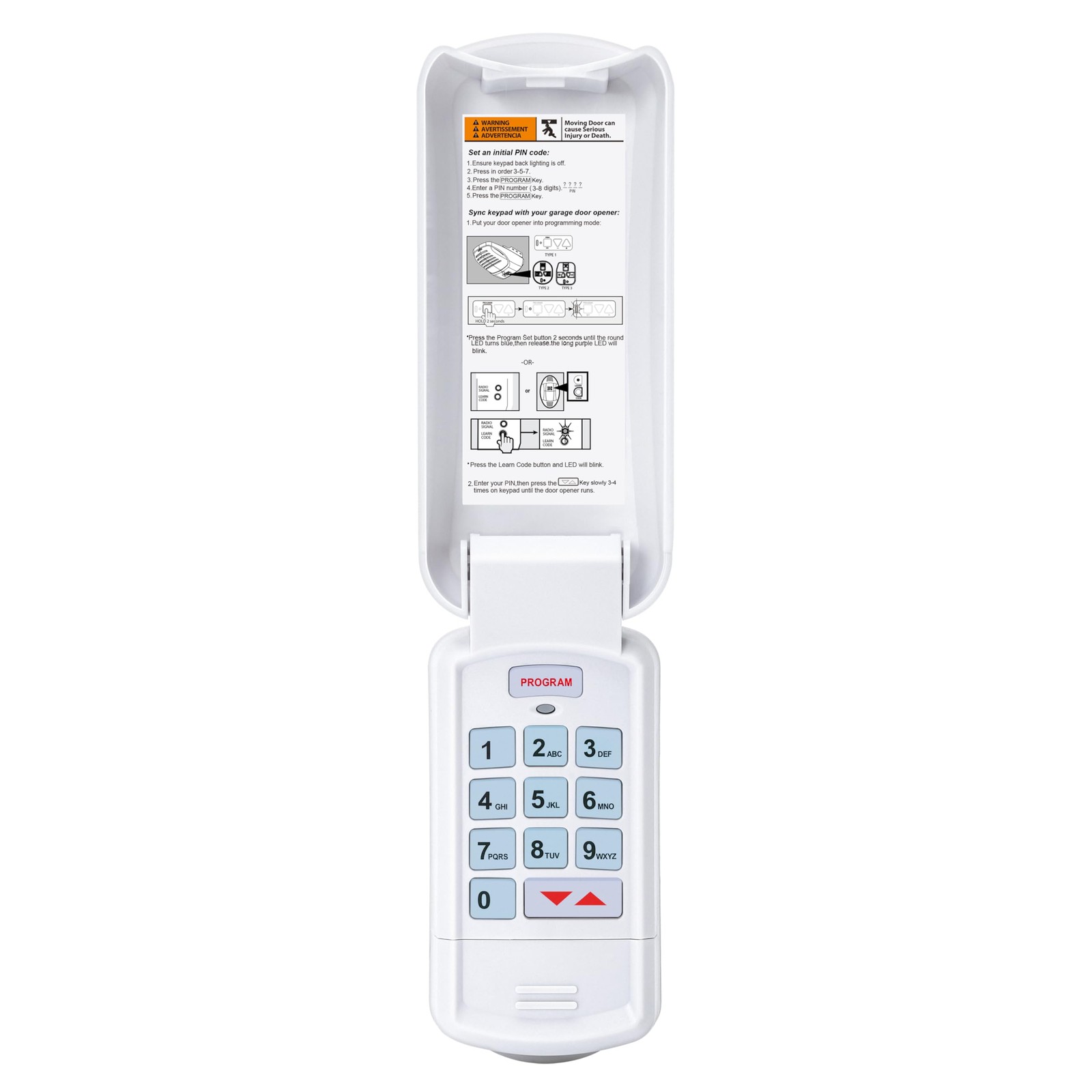 Genie Garage Door Opener Keypad GK-BX, Wireless Keyless Intellicode【5 Year Wa...