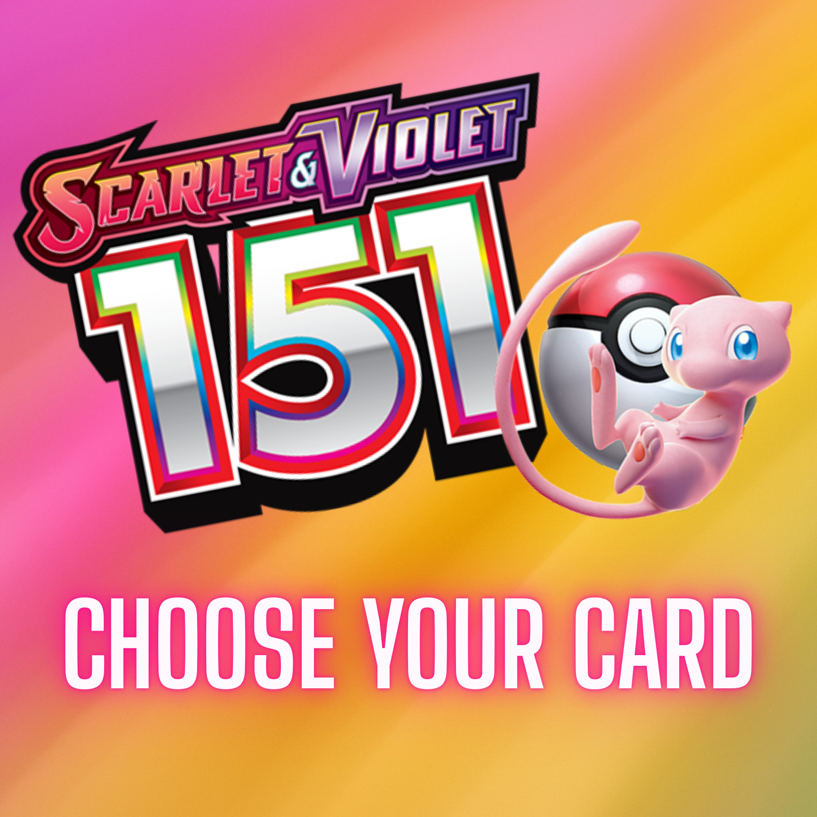 Pokemon Scarlet & Violet 151 Holo / Reverse Holo Master Set Choose Your Card!