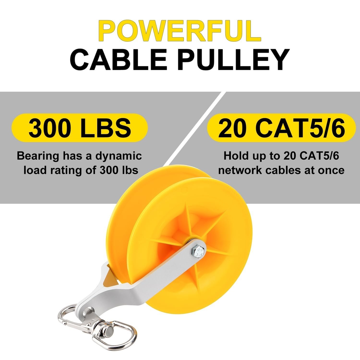 Venussar Cable Pulley Set - 2 Pack for Easy Cable Installation