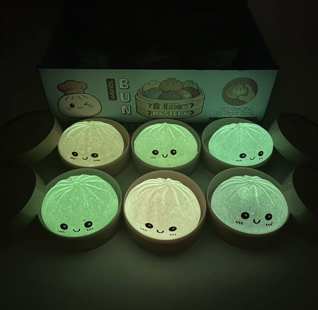 The Viral Rainbow Squishy Dumpling GLOW IN THE DARK