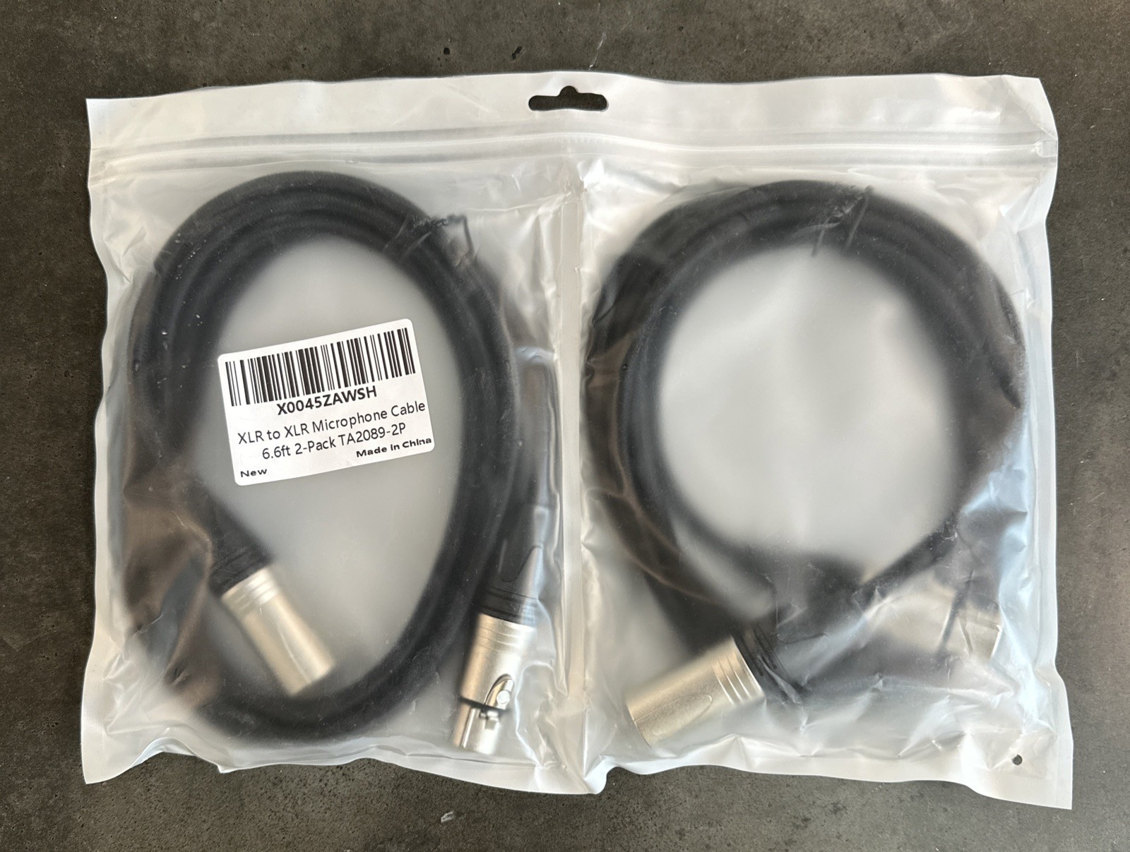XLR to XLR Microphone Cables (6.6 ft. 2 Pack) Multiple Premium Heavy Duty - NEW!