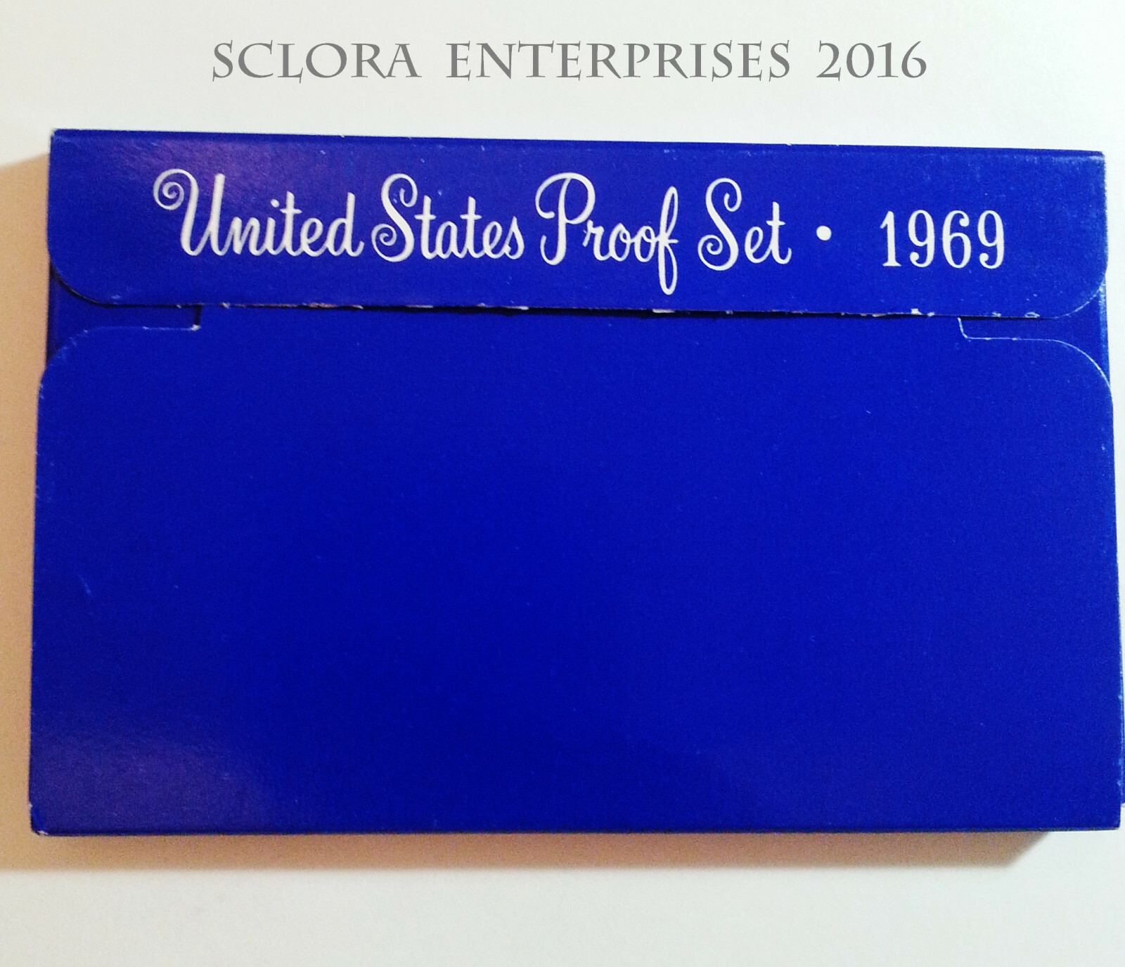 1969 Proof Set Box & Lens ONLY  *NO COINS*