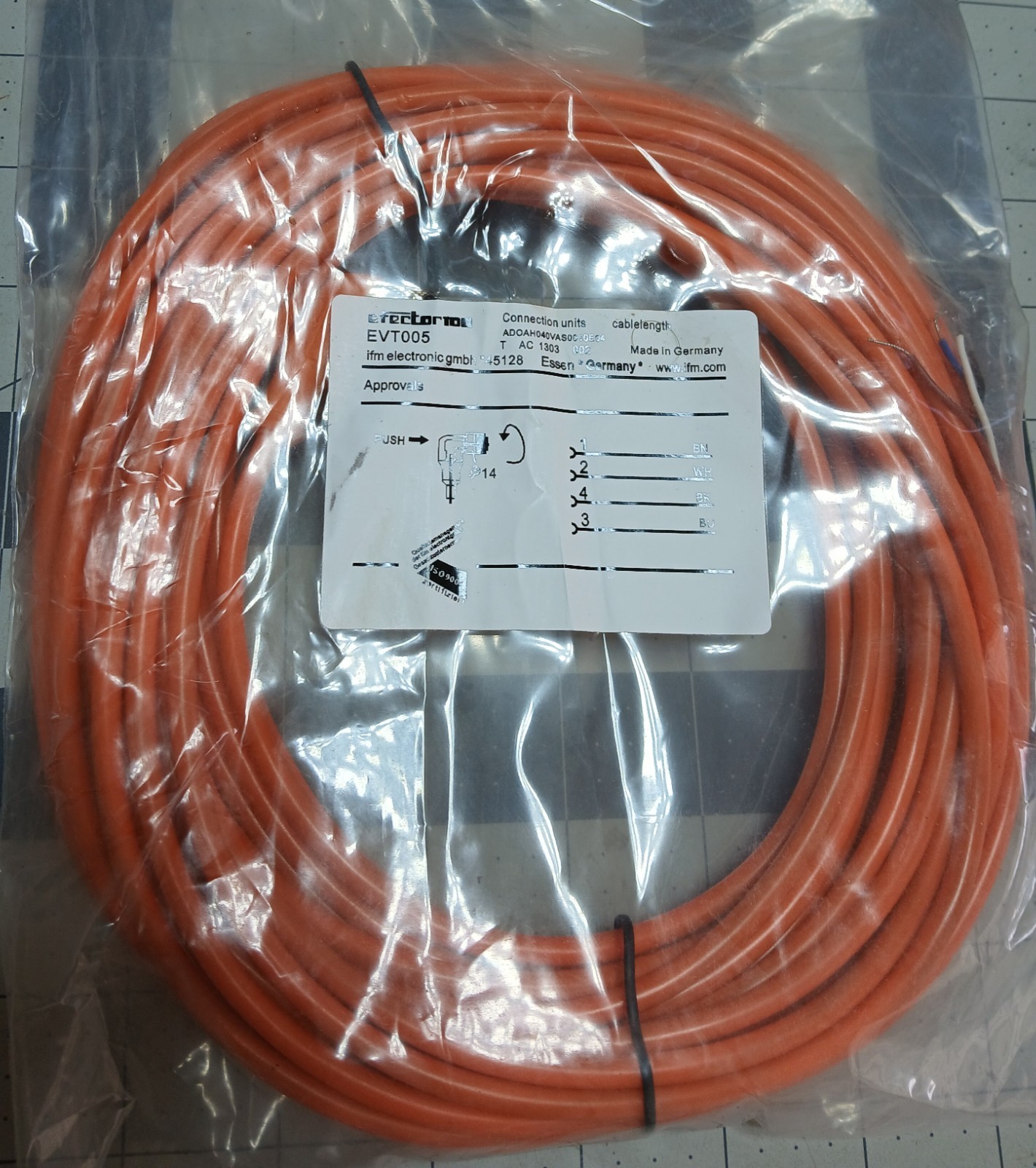 IFM EVT005 Cable  10M