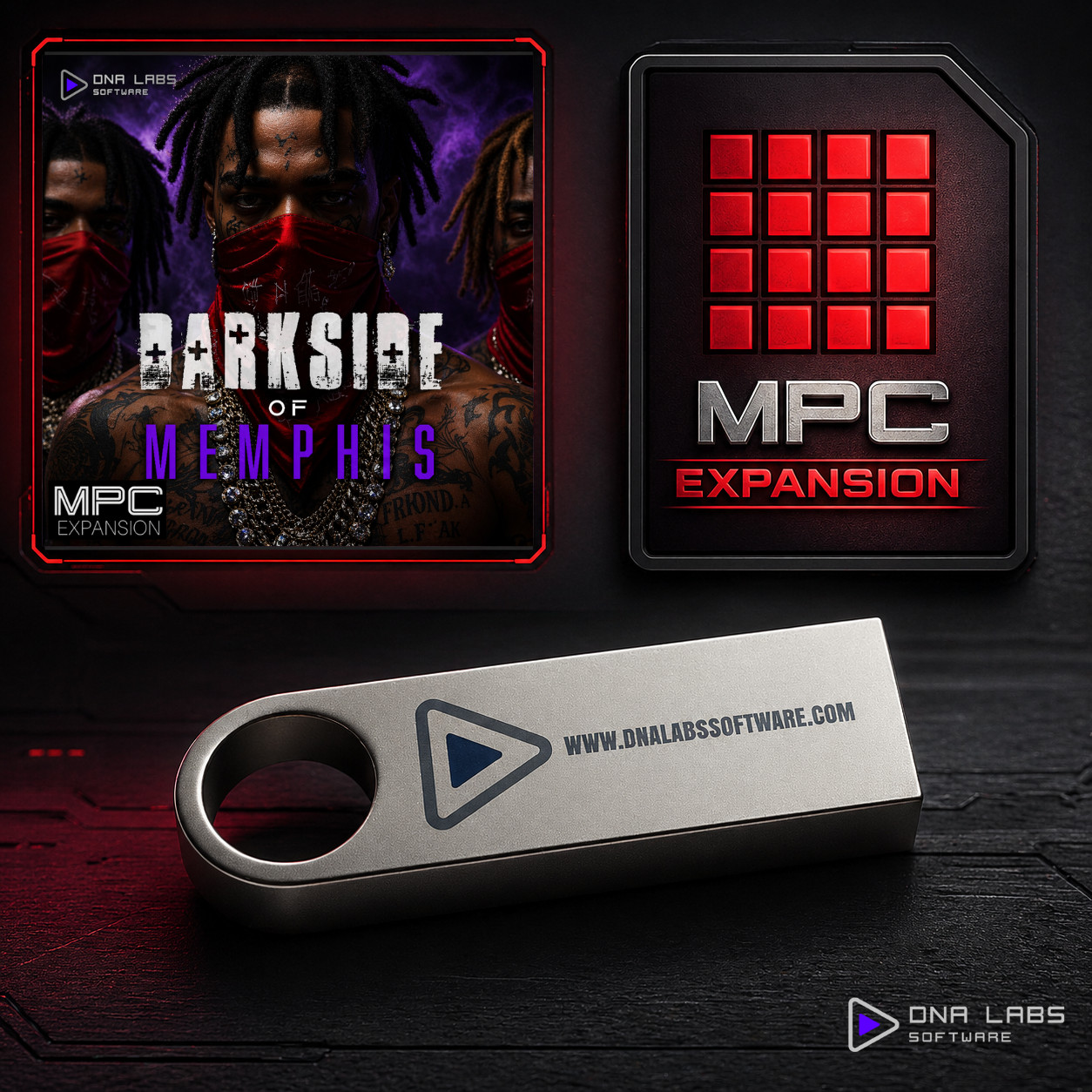 MPC DARKSIDE OF MEMPHIS Trap Drum Kit Expansion - For Standalone & Software