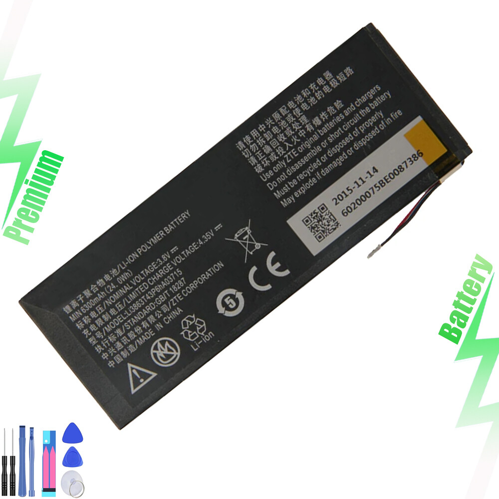 New 6300 mAh Li3863T43P6hA03715 Battery For ZTE Spro 2 Smart Projector MF97E