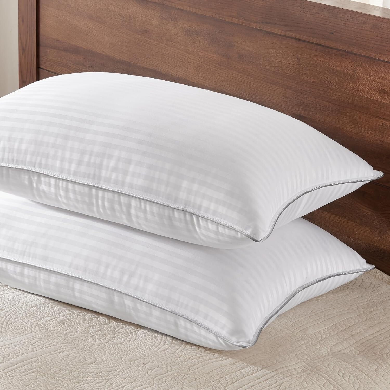 2 pack Pillows Stand Size 20x26in, Down Alternative Pillows for Sleeping Soft