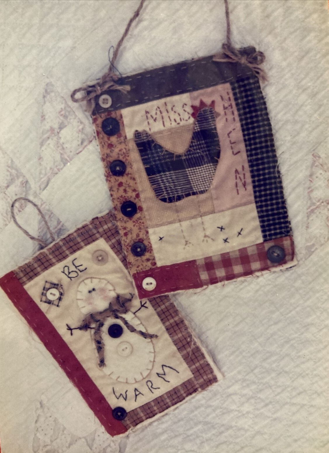 Vtg Rare Patrice&Company HEART WARMERS Miss Hen & Be Warm Quilt patt. only #47