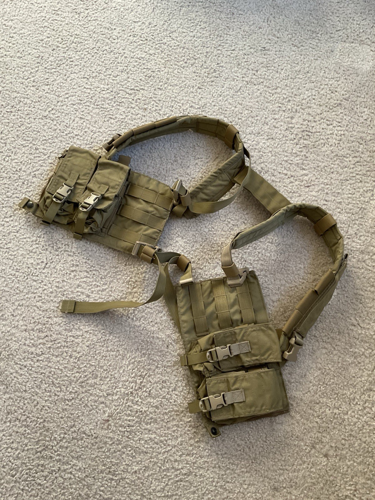 eagle industries multi purpose chest rig split design mpcr khaki mollee v2