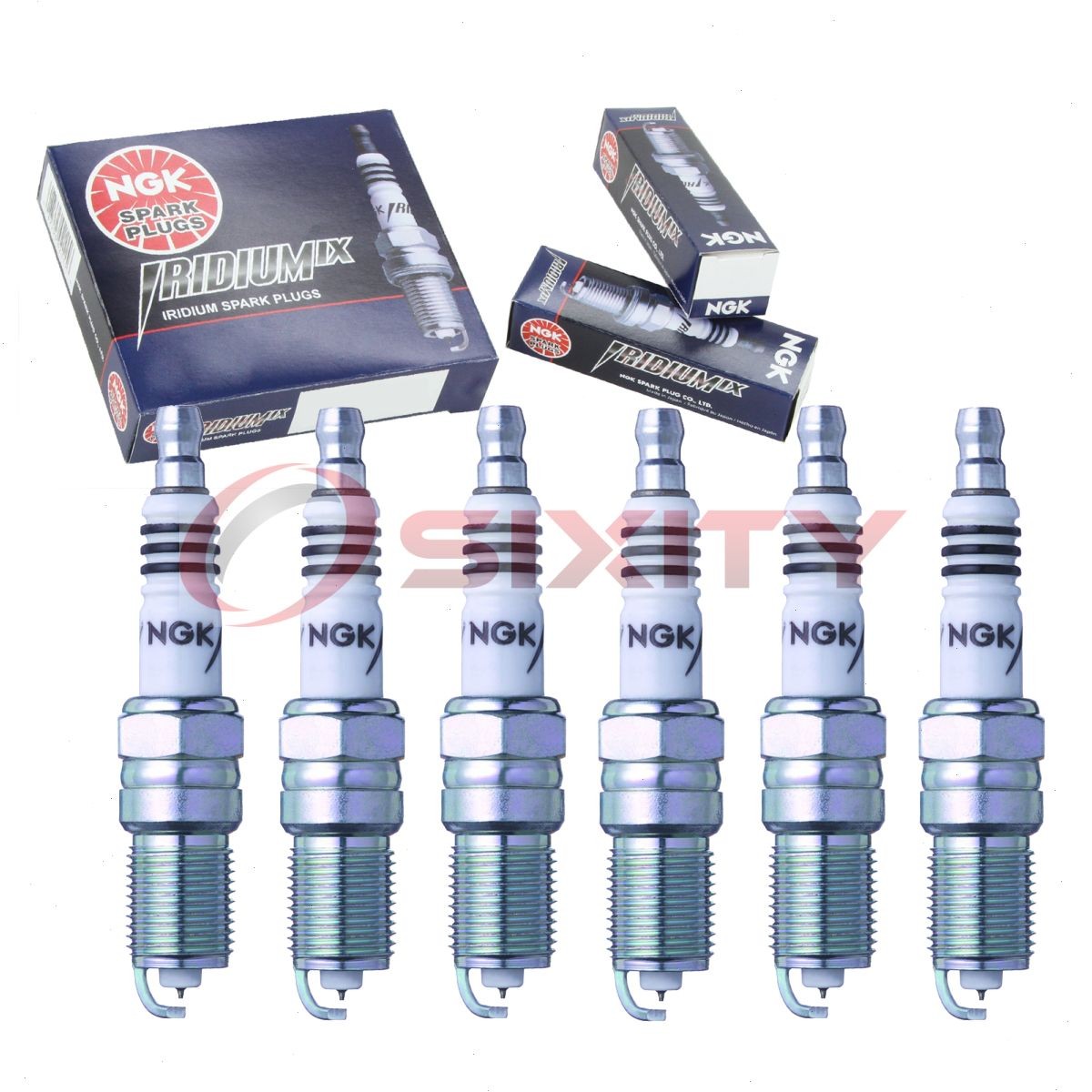 6 pcs NGK Iridium IX Spark Plugs for 1996-2004 Chevrolet S10 4.3L V6 - ag