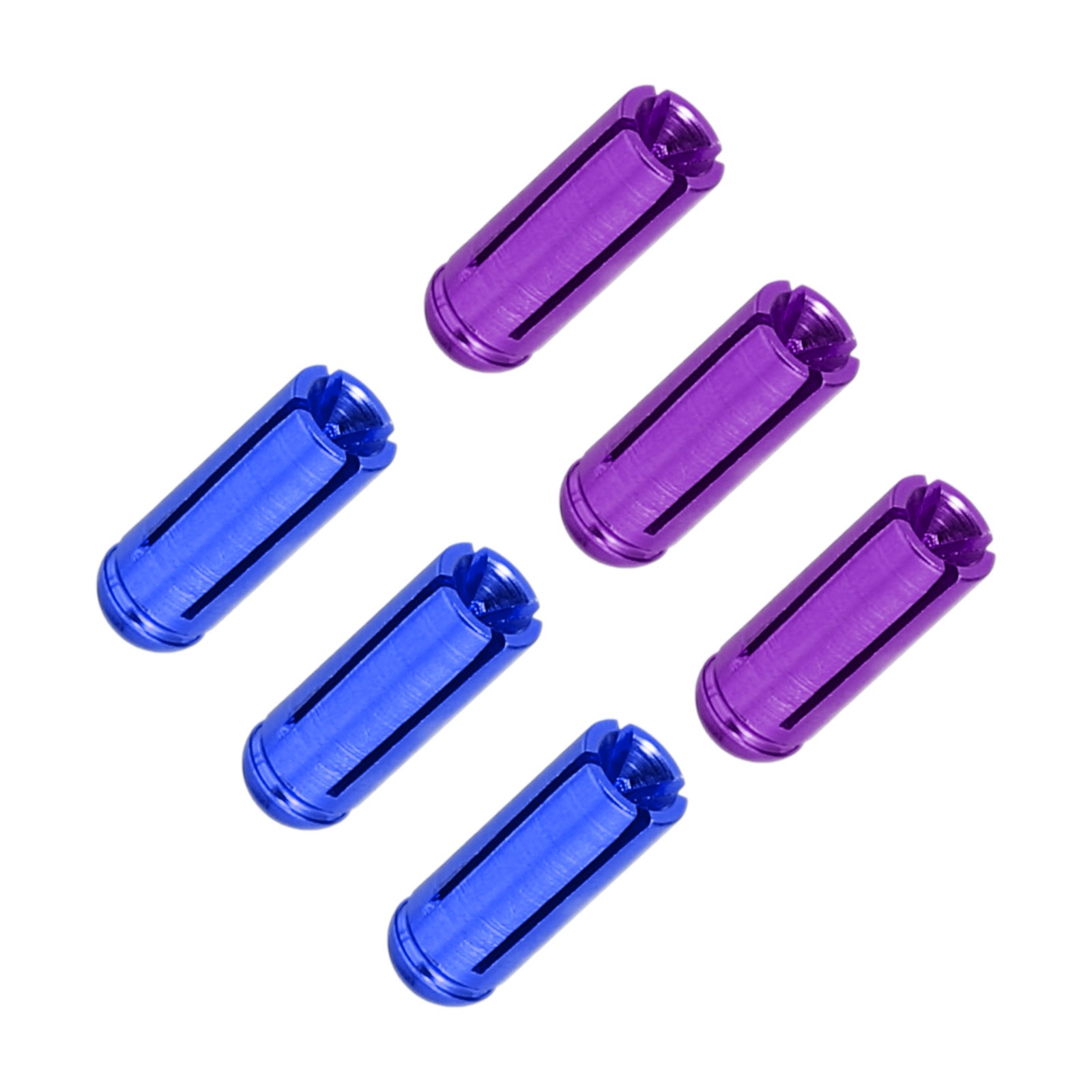 6Pcs Dart Flight Protectors Aluminum Dart Accessories Blue Purple
