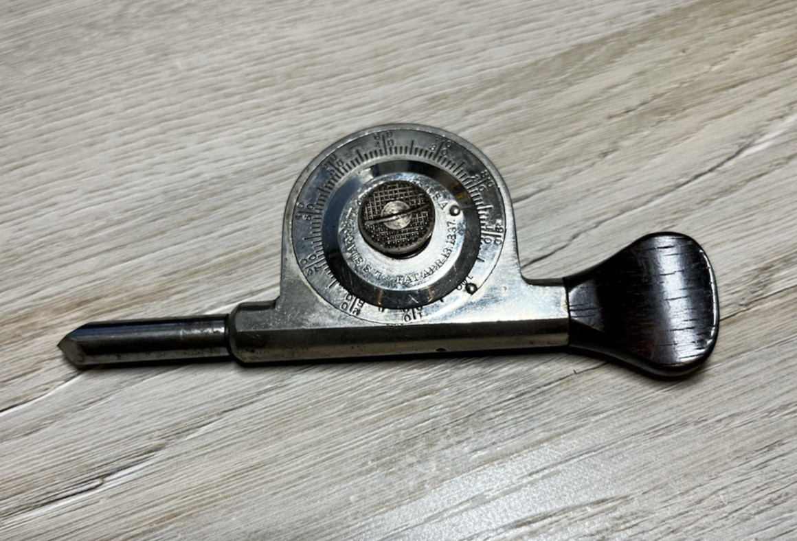 Vintage Tool L.S. Starrett Speed Indicator Dial with Box