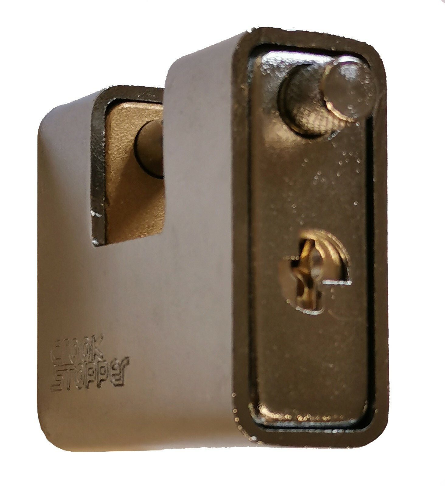 Crookstopper 80mm, Armoured, Rectangular, Shutter, Block Lock, Padlock, 80MM.