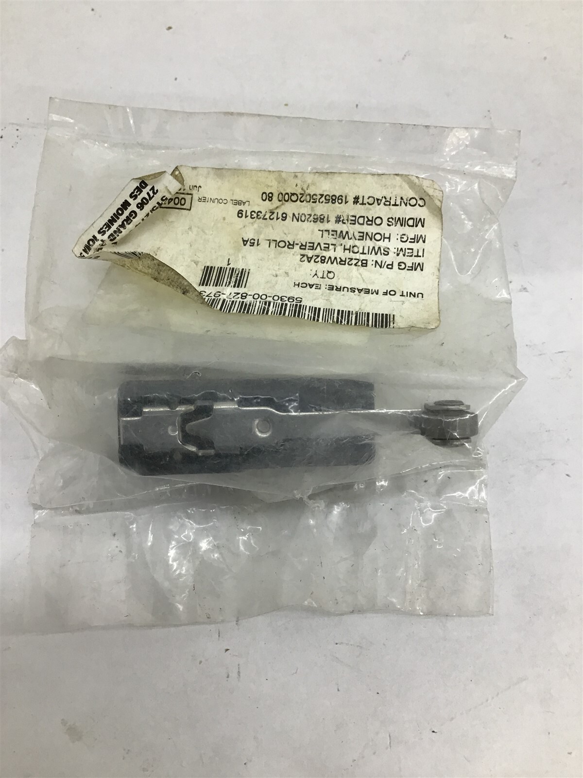 MicroSwitch BZ-2RW82-A Limit Switch