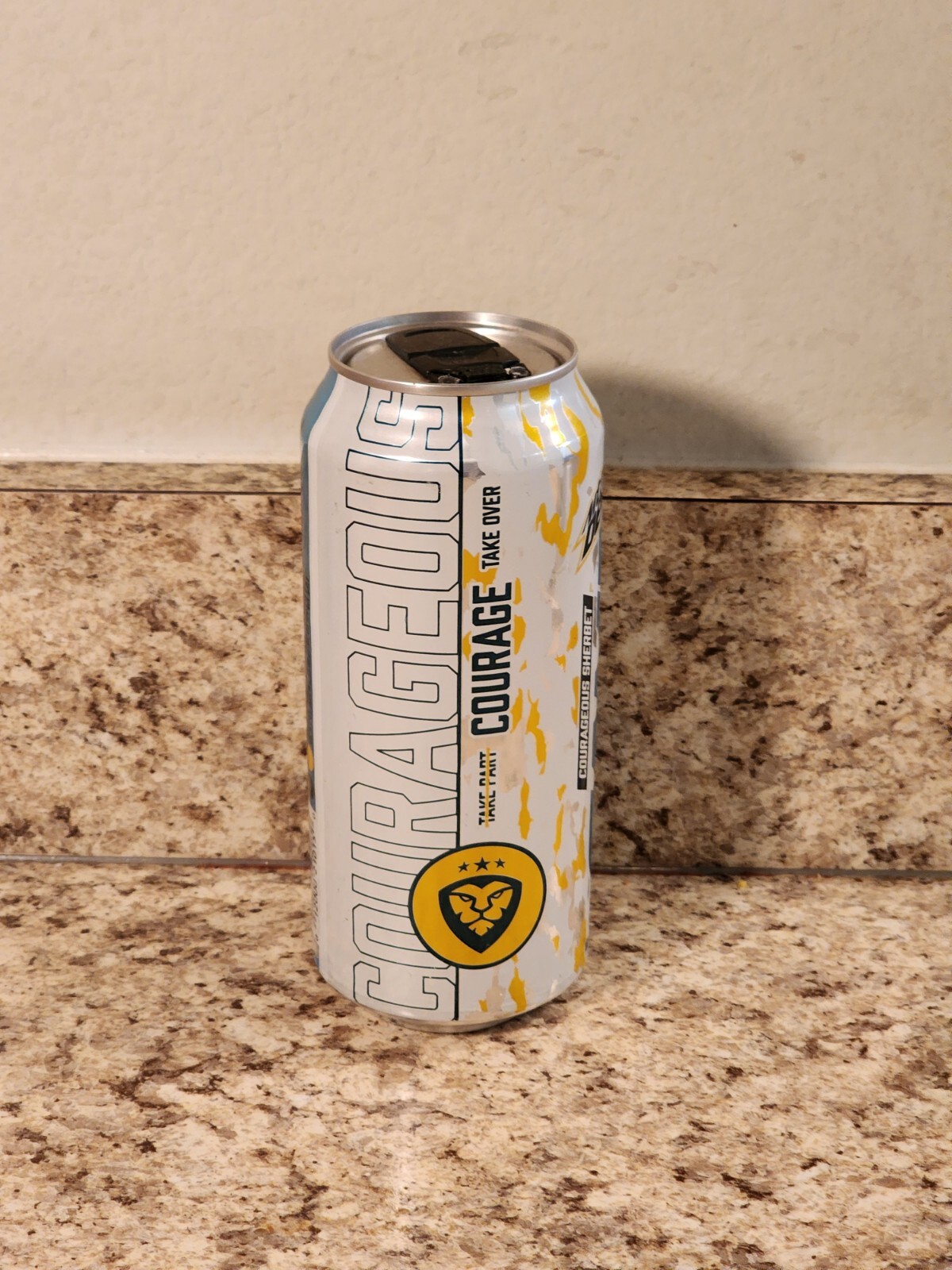 Mountain Dew Game Fuel Courageous Sherbet Zero Sugar EMPTY 16oz Can (2021)