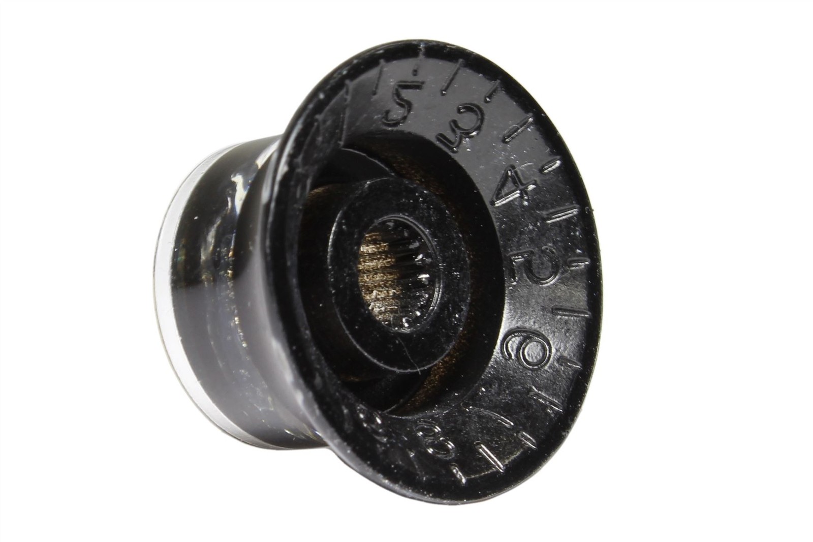 Bell Hat Knobs Black Gold Reflector for Import guitars 4pk