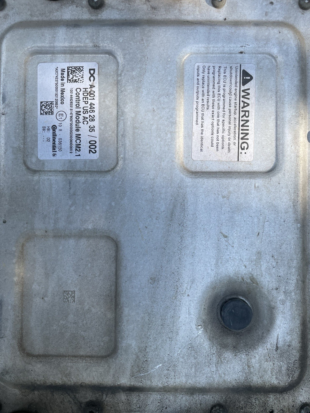 2016 Cascadia ECM Used Part Number A0014462835 Free Shipping Def Active?