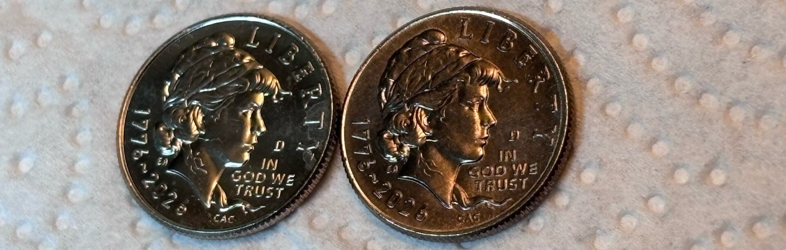 2026 D Emerging Liberty Dime Improper Annealed Error Nice Contrast!