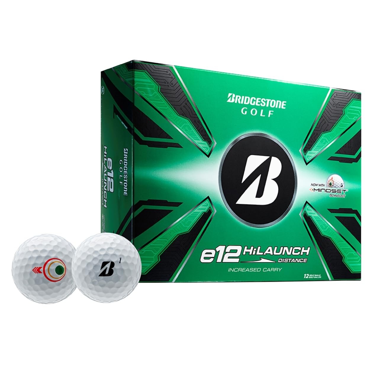 Bridgestone 2025 e12 High Launch Golf Balls - White - Dozen