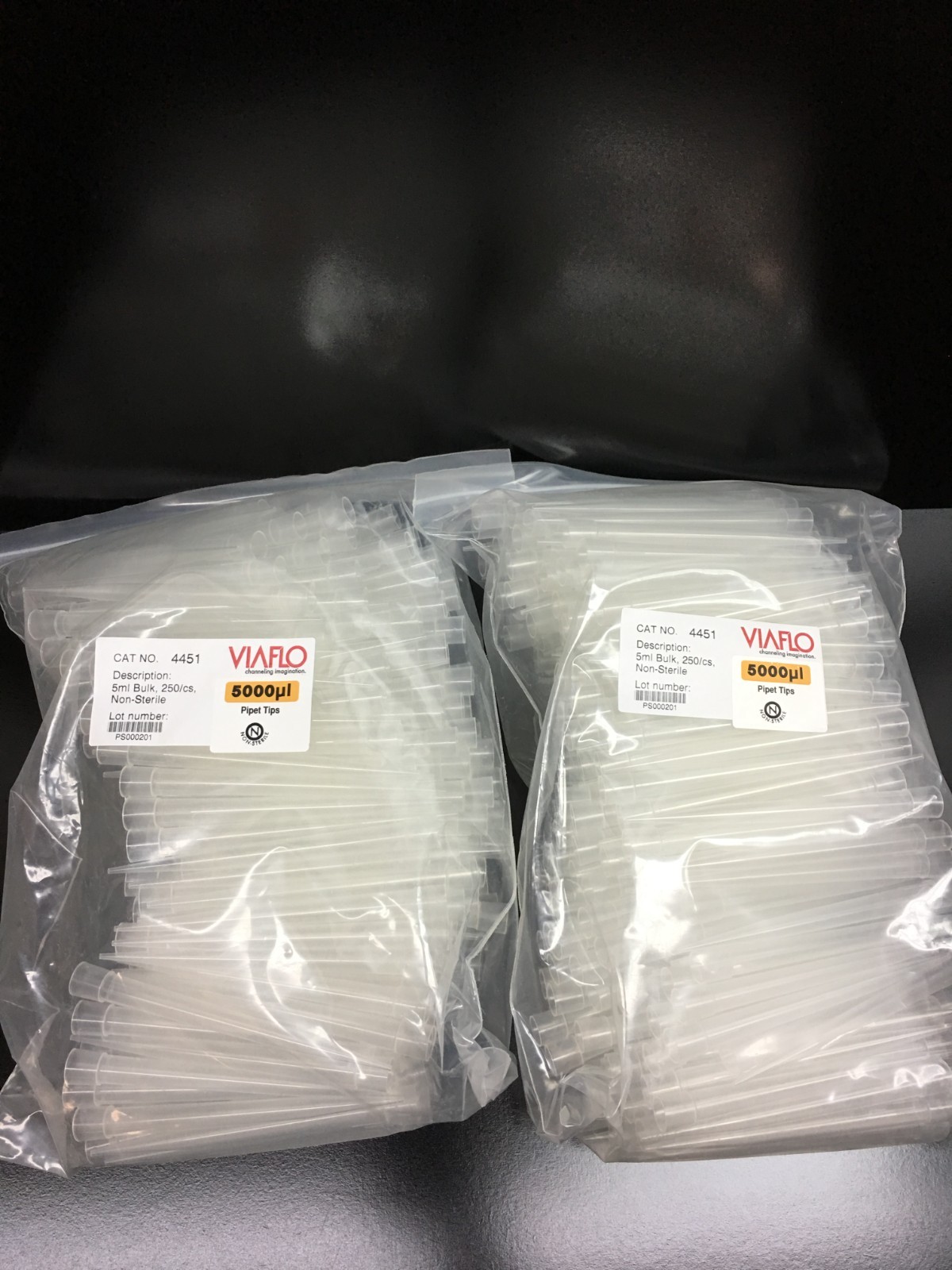 Integra Viaflo Cat No 4451 Pipet Tips 5000uL Lot 2PKS
