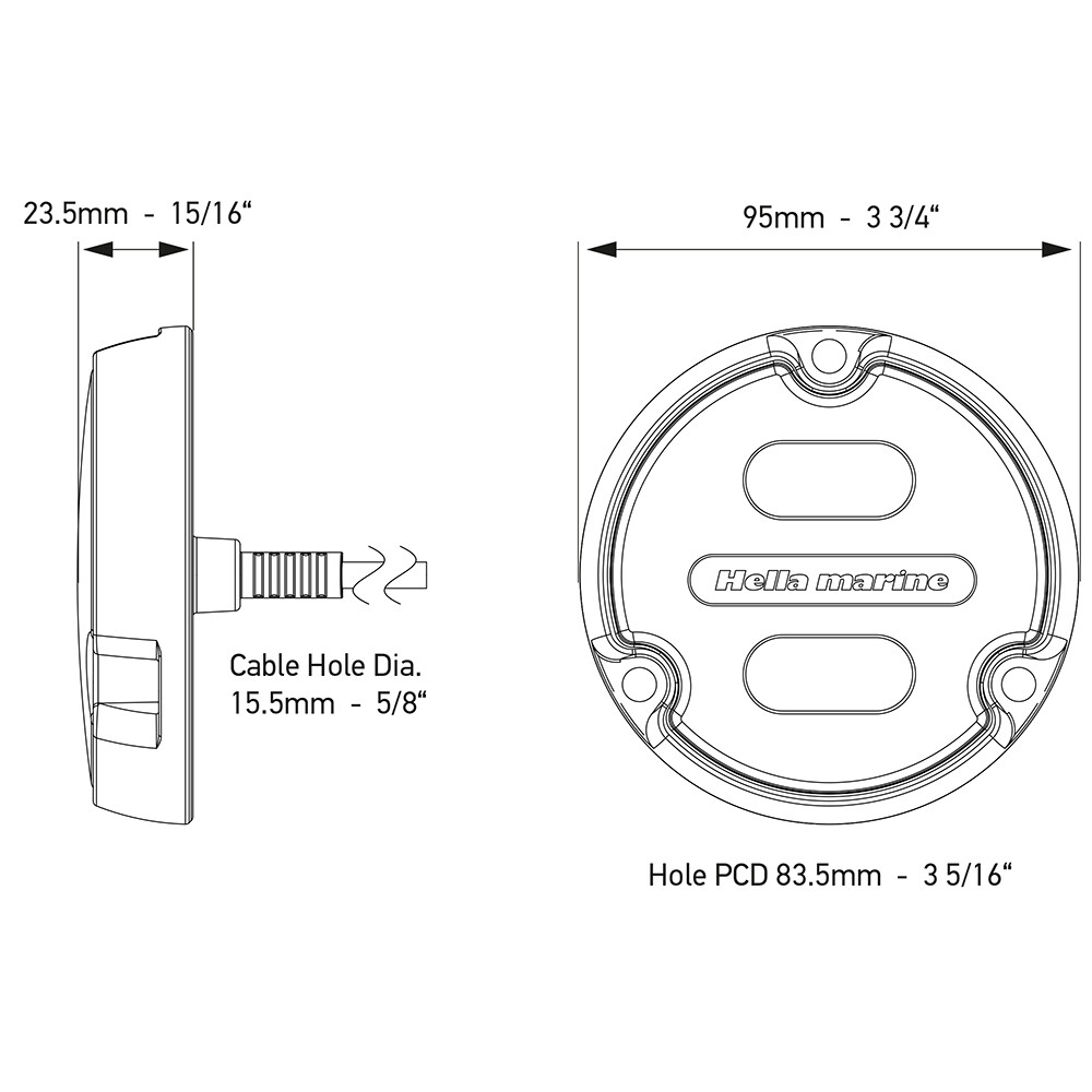 Hella Marine Apelo A1 RGB Underwater Light - 1800 Lumens - Black Housing - Ch...