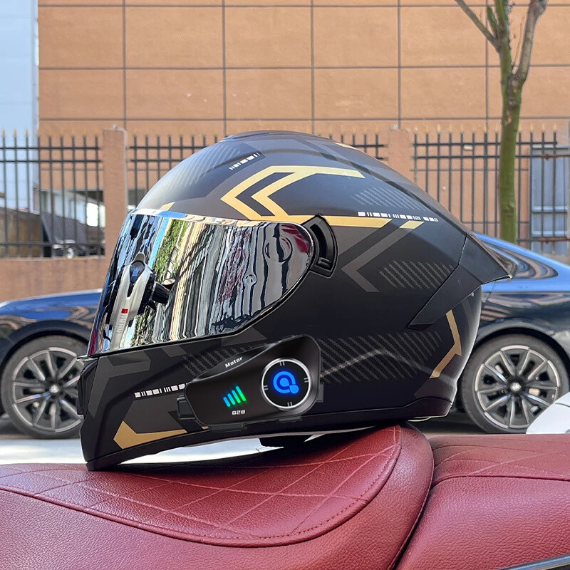 High Definition Camera Bluetooth Motorcycle Racing Full Face Motorbike Helmet