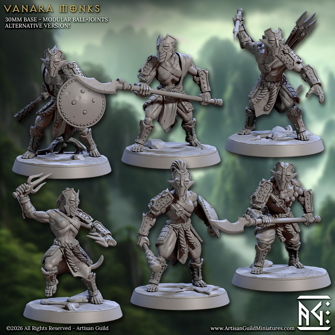 Monkey Monk - Vanara Quarterstaff Fighter - Artisan Guild - Dungeons and Dragons