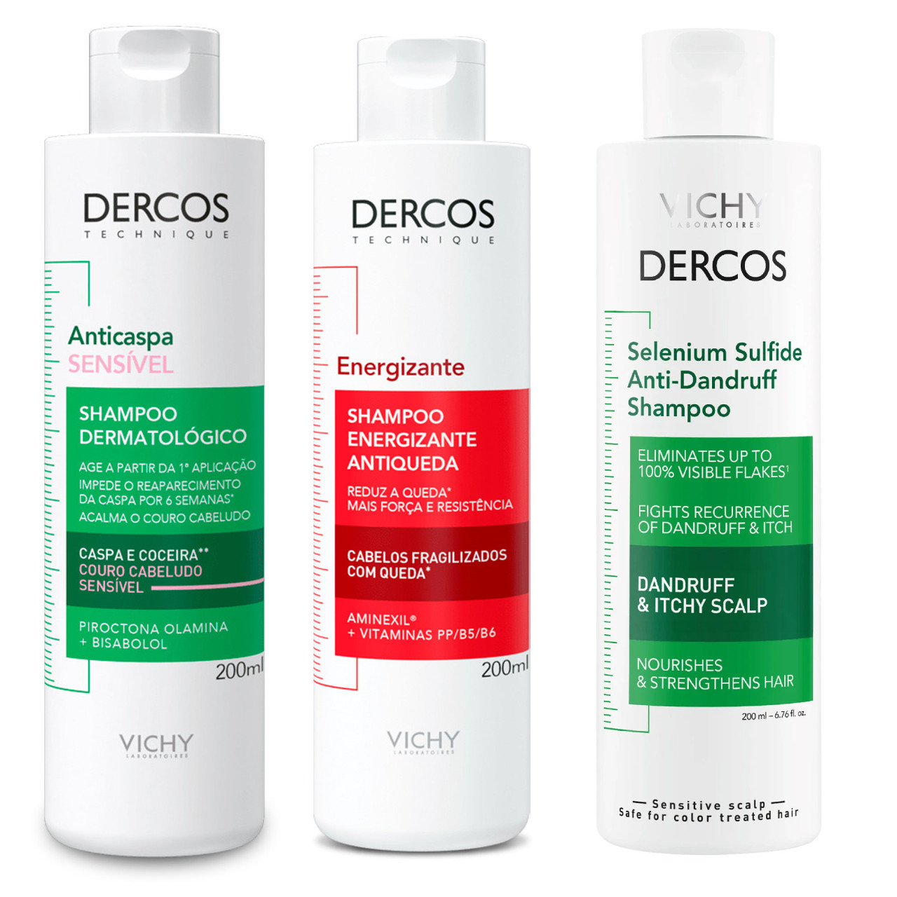 Vichy Dercos Energising / Anti-dandruff / anti-dandruff sensitive Shampoo