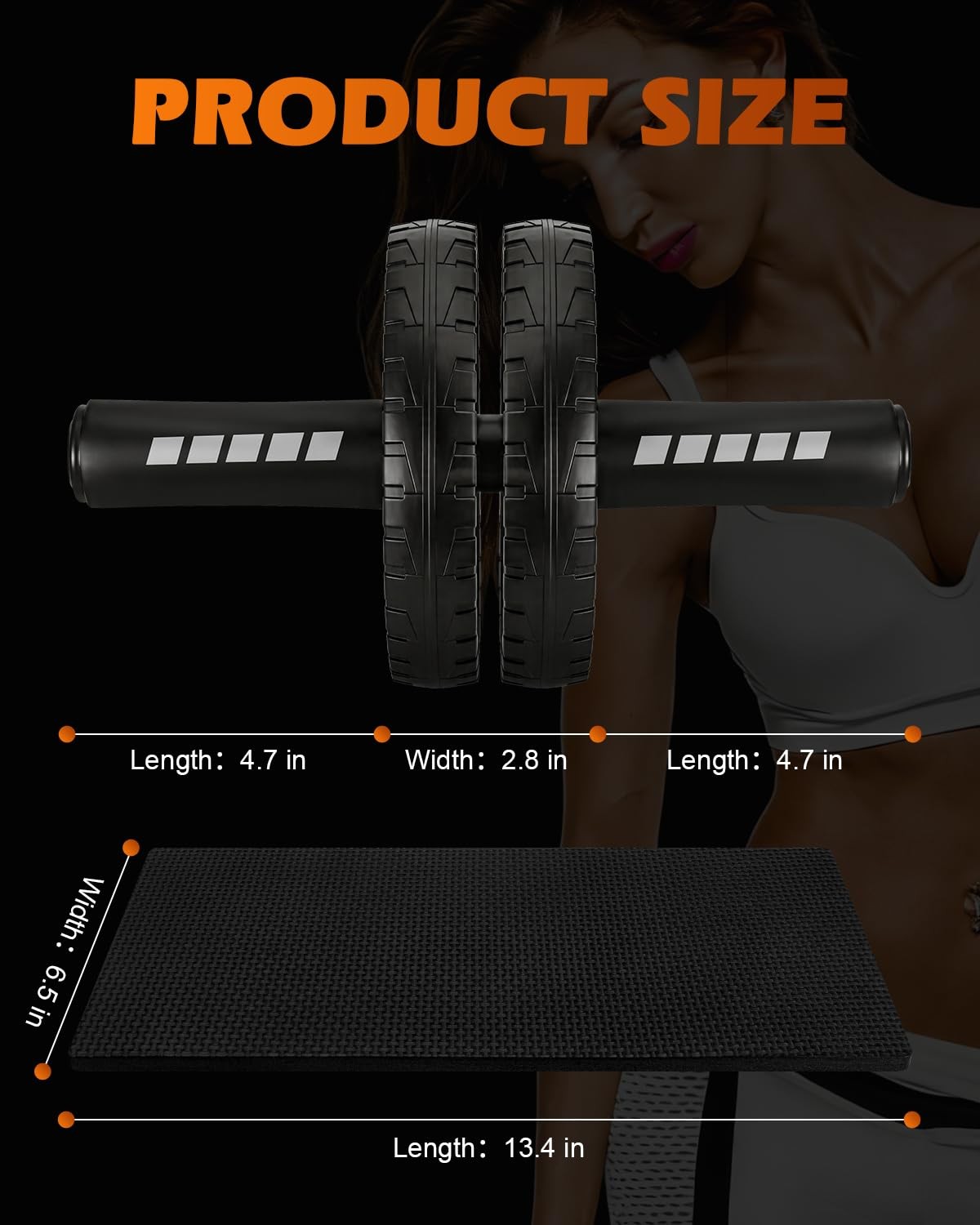 Ab Roller Wheel for Core Workout, Full Body Strength Training Equipment