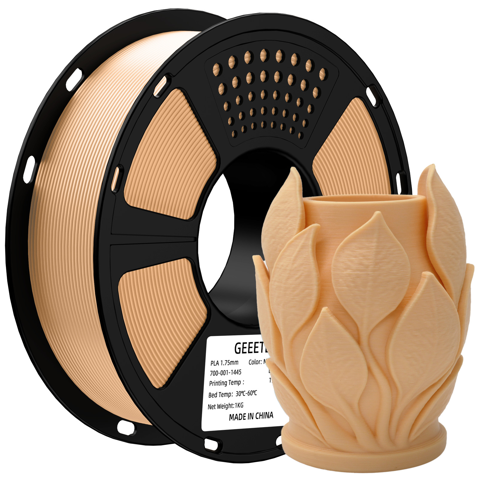 GEEETECH Matte PLA Filament 1.75mm 1KG Skin Color PLA 3D Filament Smooth Surface