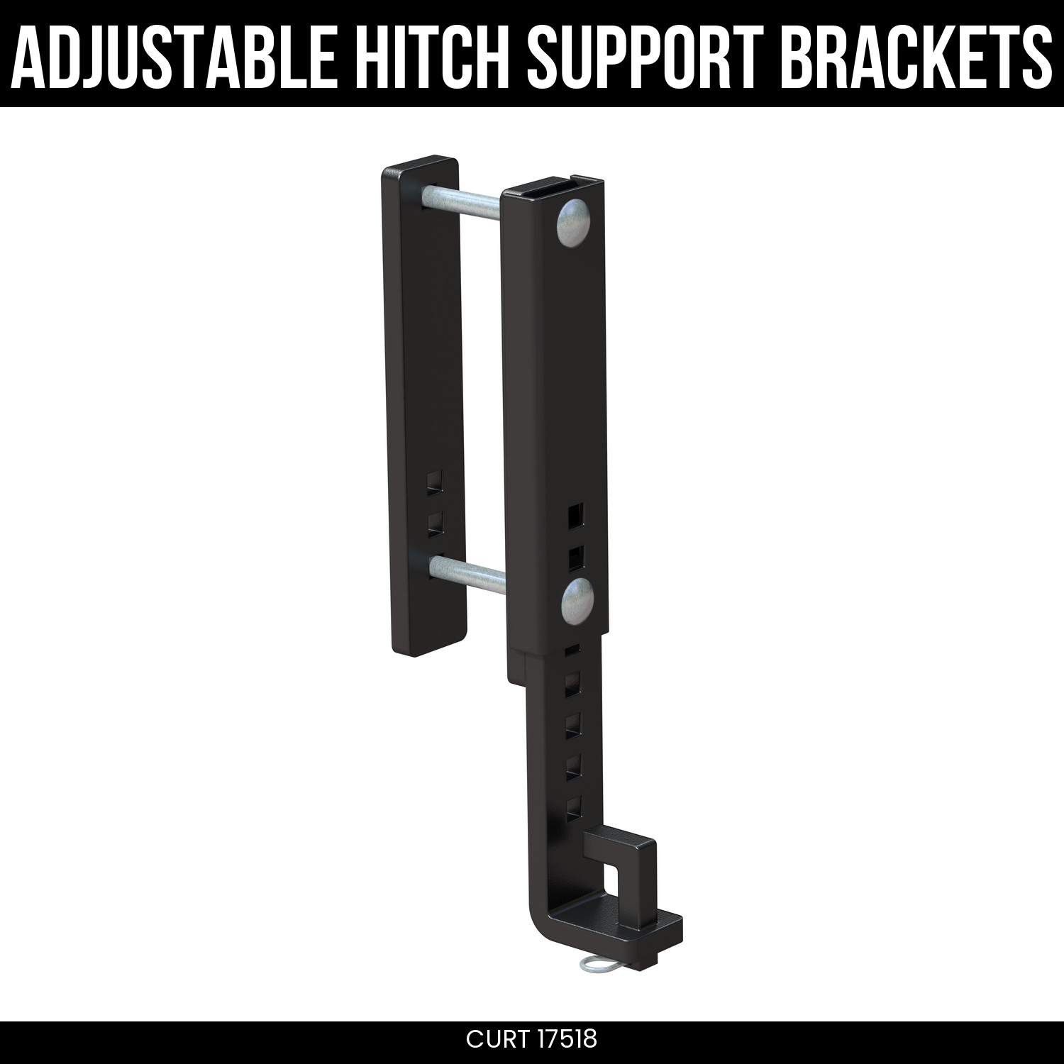 CURT Adjustable Hitch Brackets 8 Inch Frames TruTrack Weight Distribution 17518
