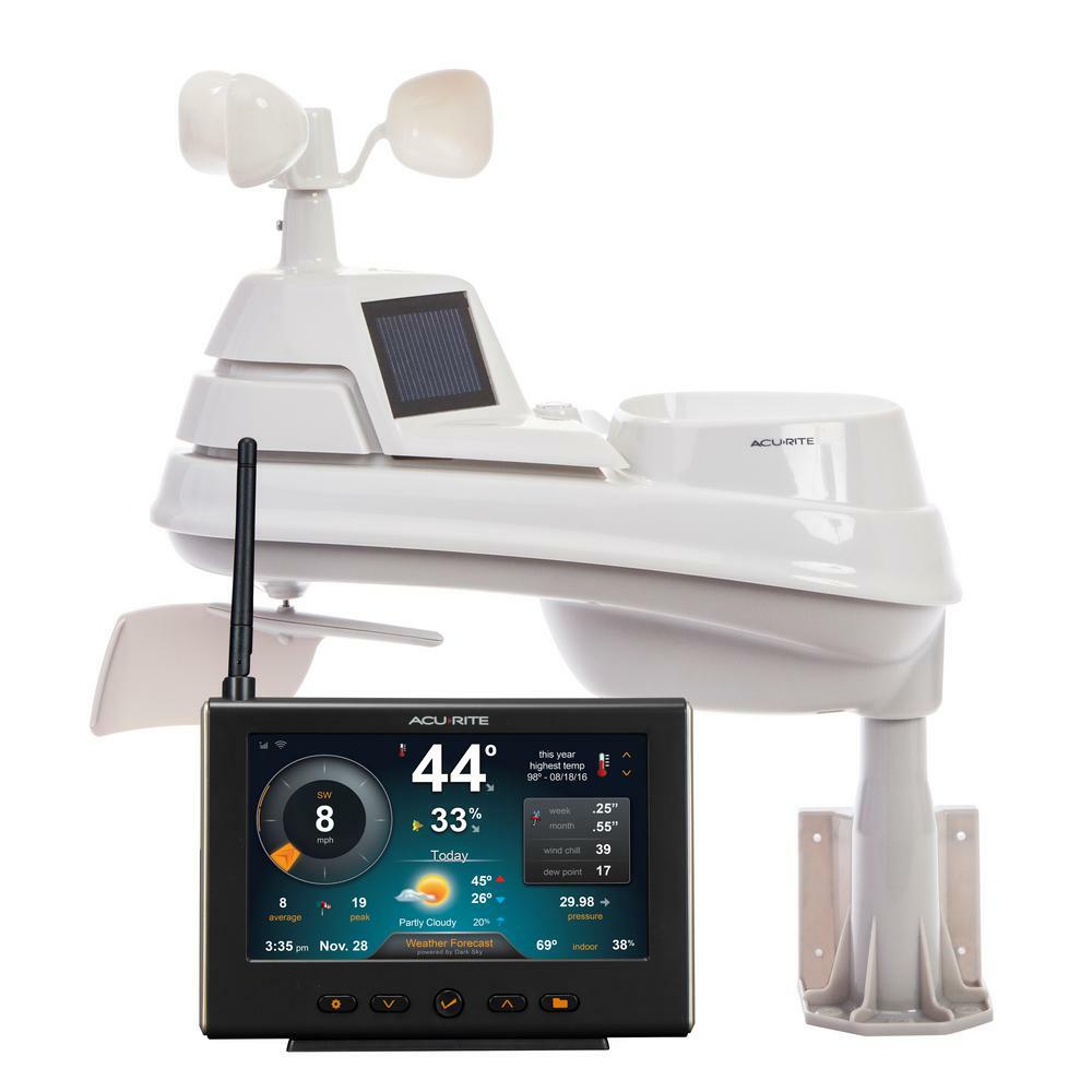 AcuRite Weather Station Dimmable Display Wind Speed Humidity Lightning Detector