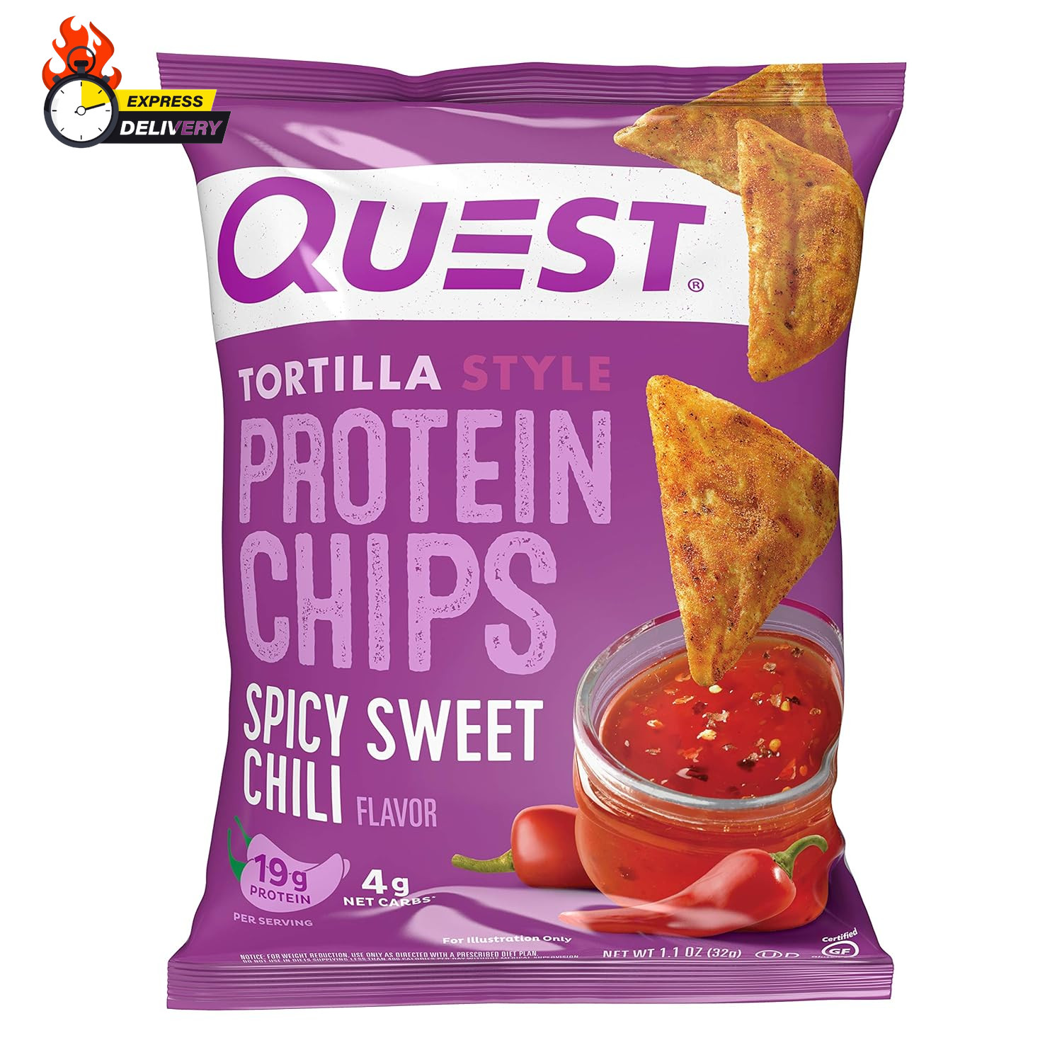 Tortilla Chip Spicy Sweet Chili, 1.1 Ounce (Pack of 12)